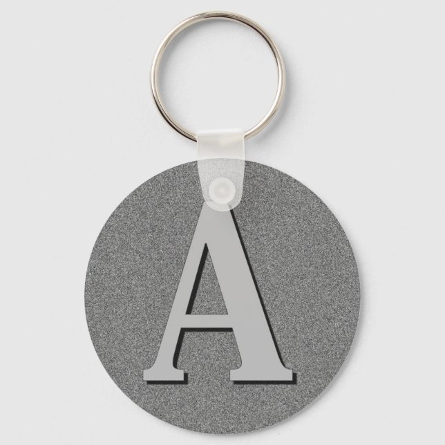 Monogram Letter A Keychain (Front)