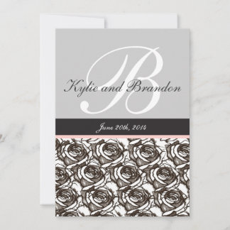 Monogram Letter B Invitation