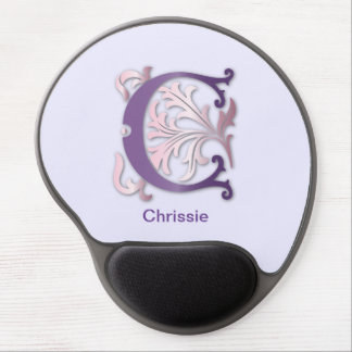 Monogram Letter C Gel Mouse Pad