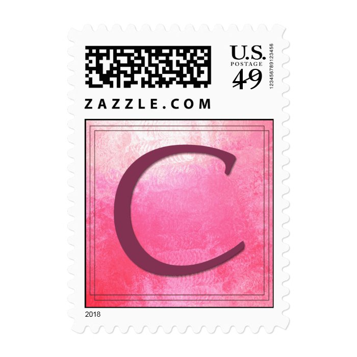 Monogram   Letter C Postage