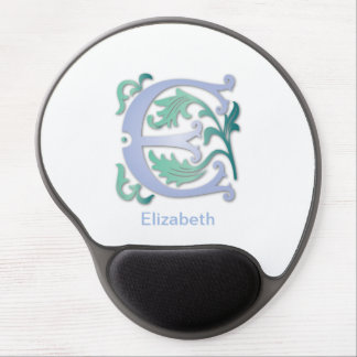 Monogram Letter E Gel Mouse Pad
