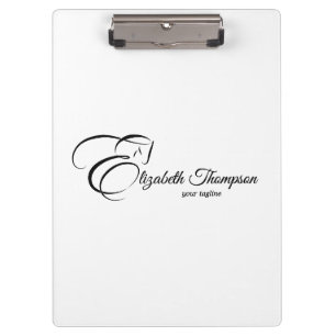 Monogram Letter E Horse Clipboard