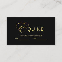 Monogram Letter E Horse in gold color