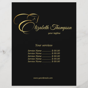 Monogram Letter E Horse in gold color Flyer