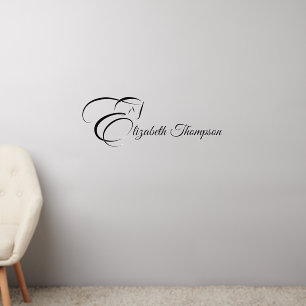Monogram Letter E Horse Wall Decal