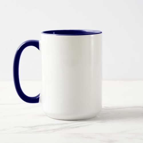 Monogram letter E mug