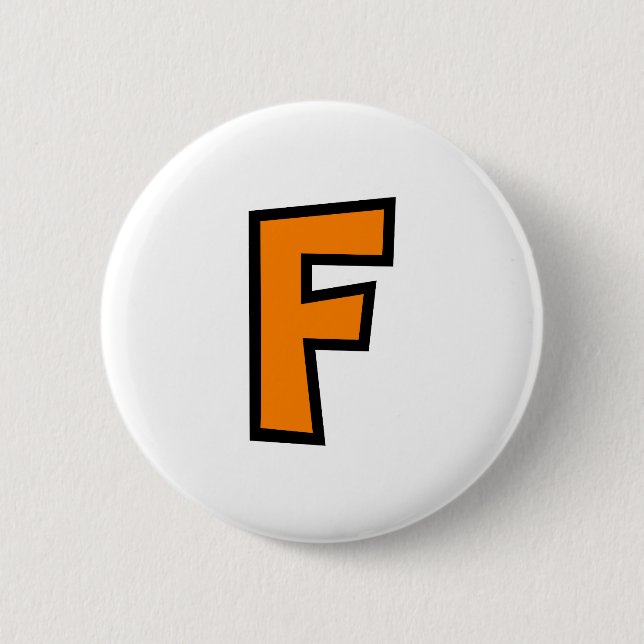 Monogram Letter F Button (Front)