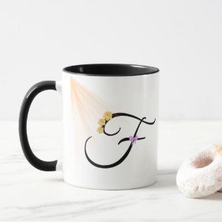 Monogram Letter F Coffee Mug