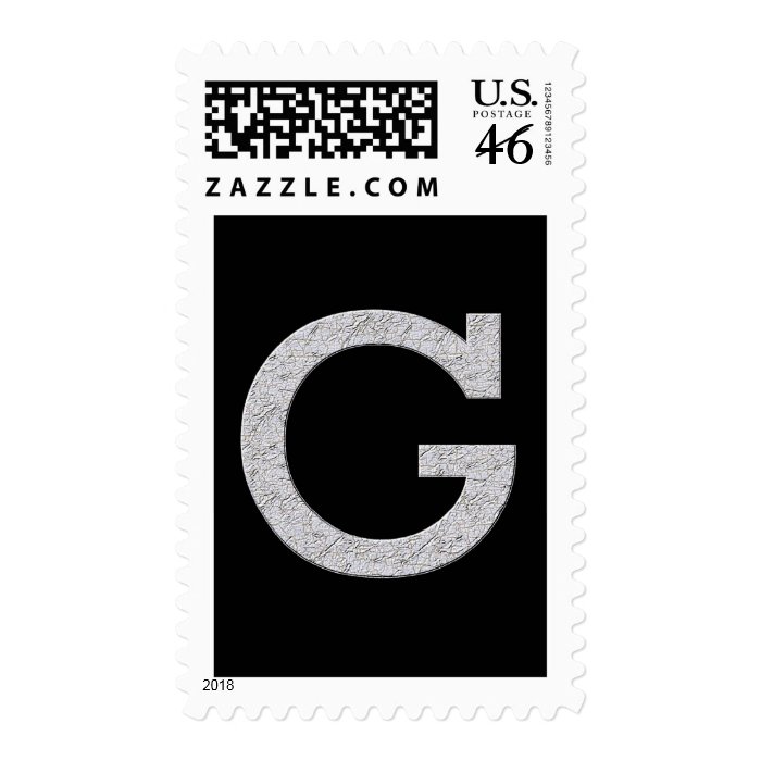 Monogram Letter G Postage Stamps