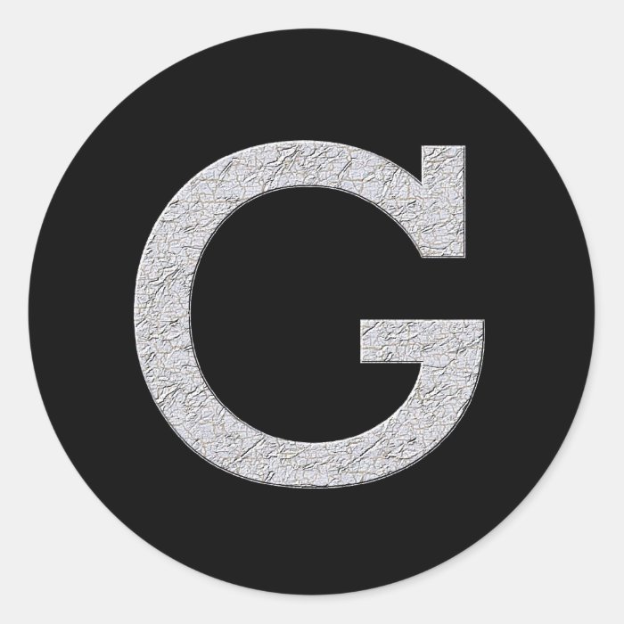 Monogram Letter G Sticker