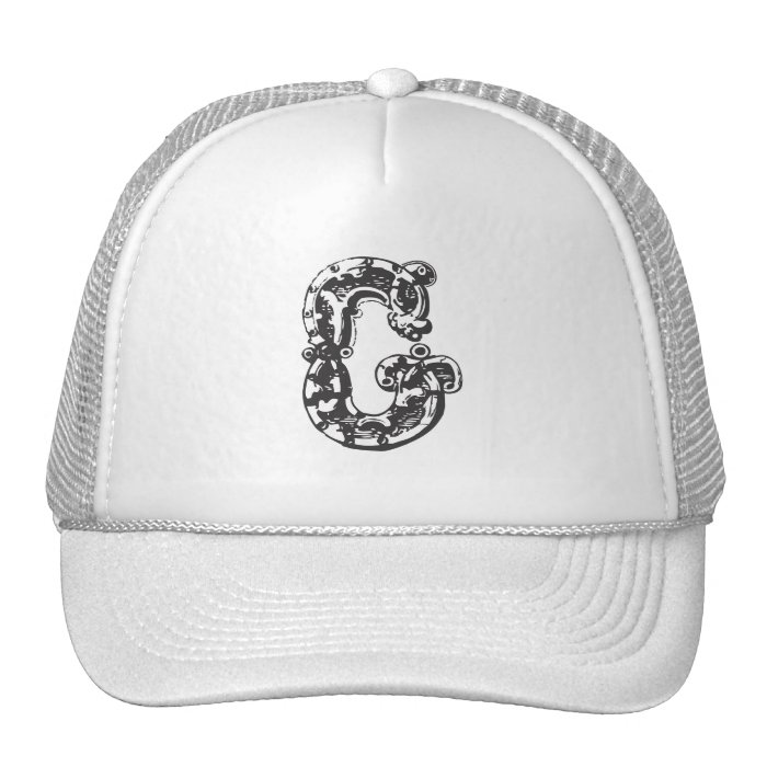 Monogram Letter G Trucker Hat