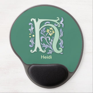 Monogram Letter H Gel Mouse Pad