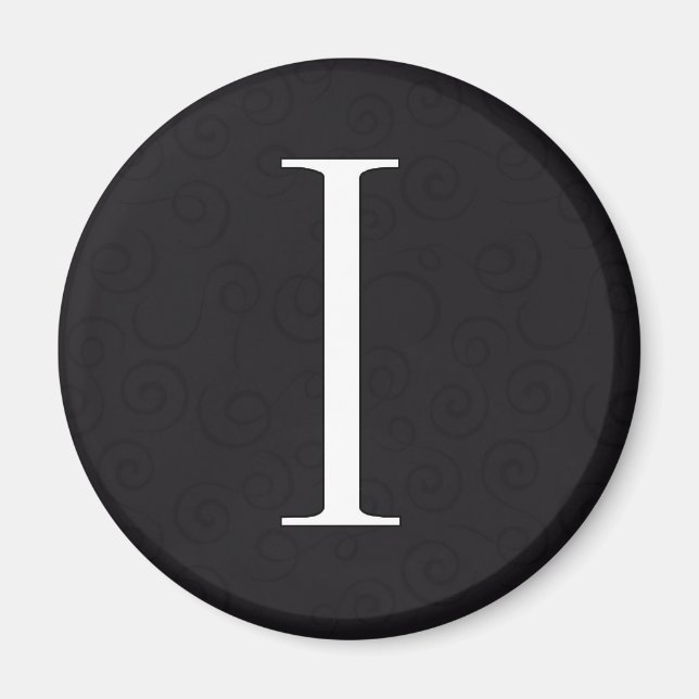 Monogram Letter I Magnet (Front)