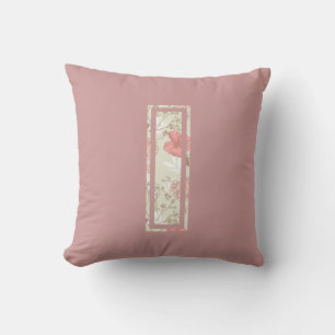 Monogram Letter I Throw Pillow
