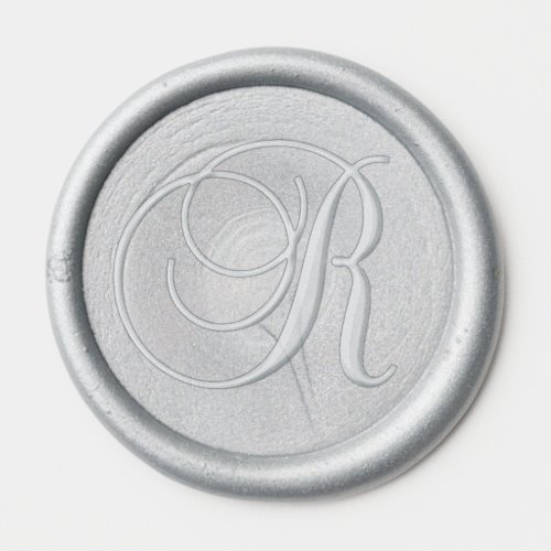 Monogram letter Initial R  Wedding  Business Wax Seal Sticker