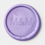 Monogram letter Initials Wedding PURPLE LAVENDER Wax Seal Sticker<br><div class="desc">Perfect wax seal with sticker for wedding,  business,  envelope mailing.  Letter/ monogram/ initials of bride and groom.  colors: PURPLE,  LABENDER. Add that finishing touch and impress everyone.  No fuss,  no mess simply peal and stick! Matches perfectly the collection!</div>
