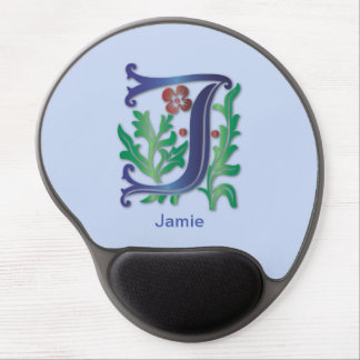 Monogram Letter J Gel Mouse Pad
