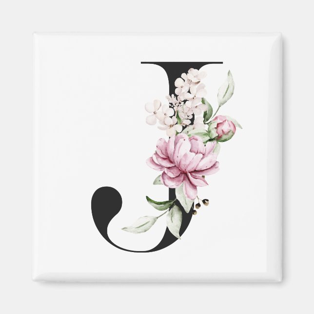 Monogram Letter J | Magnet (Front)