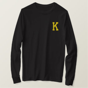 MONOGRAM LETTER K EMBROIDERED SHIRT