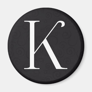 Monogram Letter K Magnet