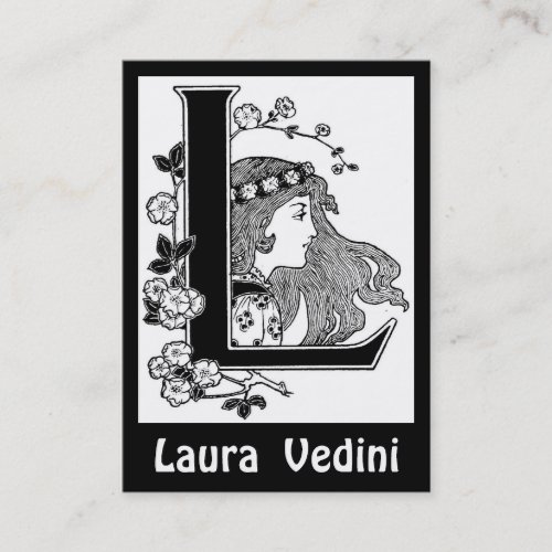 Monogram Letter L Business Card