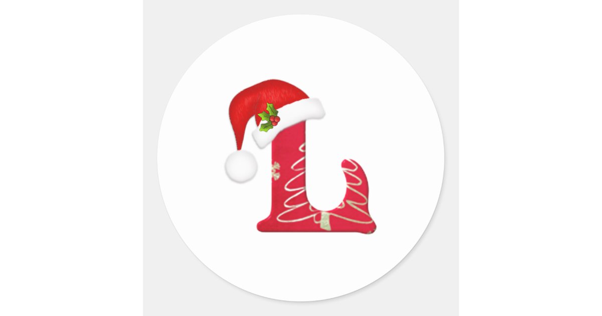 Christmas letter L with Santa Claus cap. Stock Photo by ©vladvitek 33361245