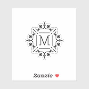 monogram-letter-m-pattern sticker