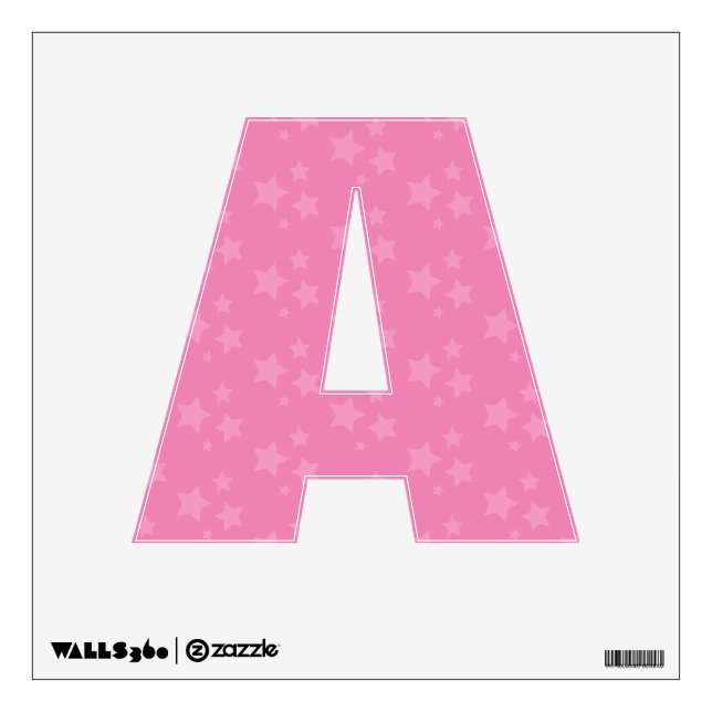 Monogram Letter  Number Wall Letter Wall Sticker (Front)