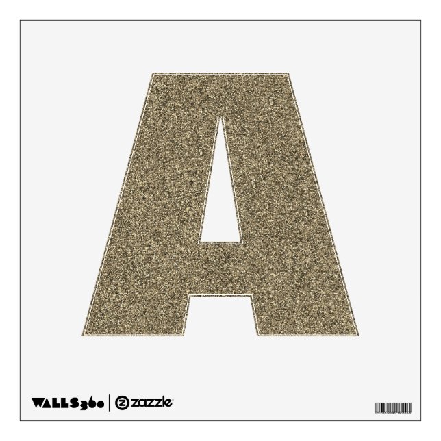 Monogram Letter  Number Wall Letter Wall Sticker (Front)