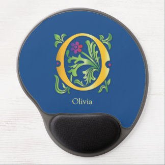 Monogram Letter O Gel Mouse Pad