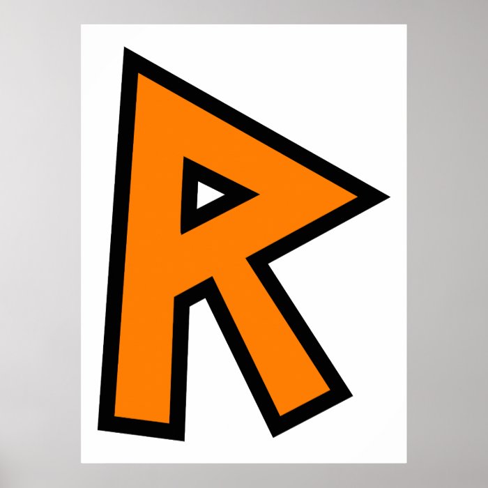 Monogram Letter R Print