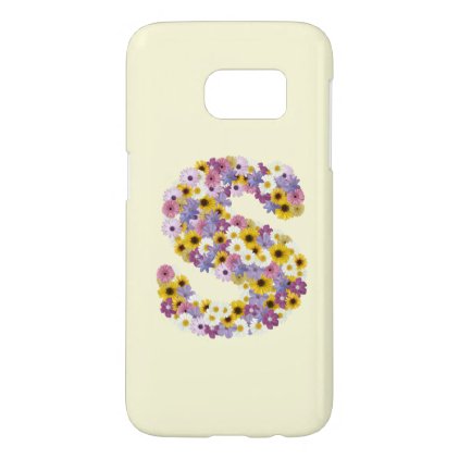 Monogram letter S Samsung Galaxy S7 Case