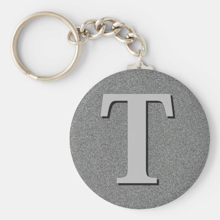 Monogram Letter T Keychain | Zazzle.com