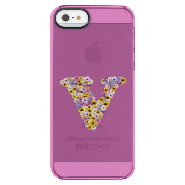 Monogram letter V Uncommon iPhone Case (Back)