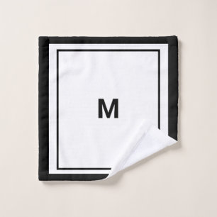 Monogram Letter Wash Cloth