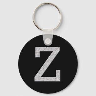 Monogram Letter Z Keychain