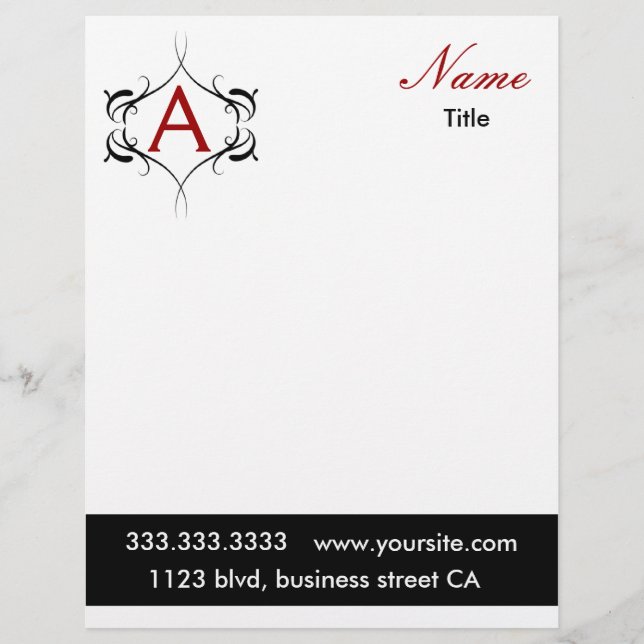 monogram letterhead (Front)