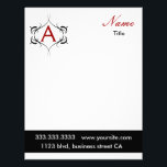 monogram letterhead<br><div class="desc">custom monogram design</div>