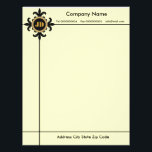 Monogram Letterhead<br><div class="desc">Monogram Letterhead. Personalize it with your text.</div>