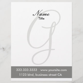 monogram letterheads letterhead