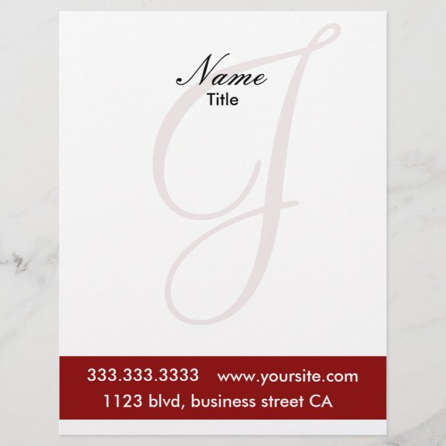 monogram letterheads letterhead (Front)