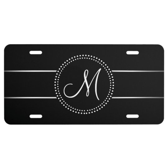 Monogram License Plate