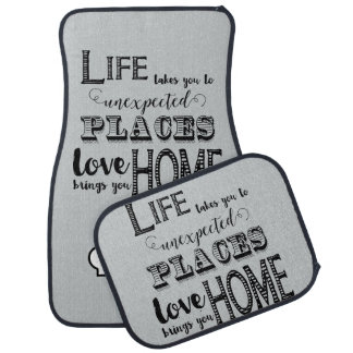 Monogram Life Take You Inspirational Quotes Car Mat