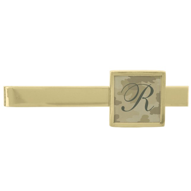 Monogram Light Camouflage Tie Bar (Front)