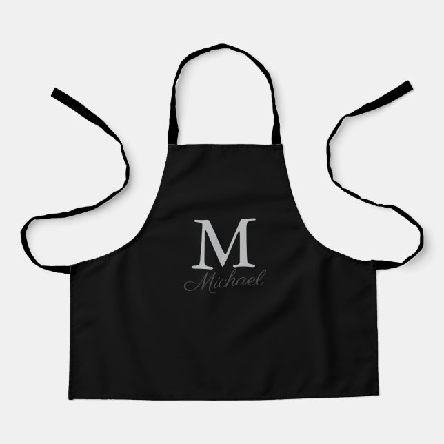 Monogram light fog apron (Front)