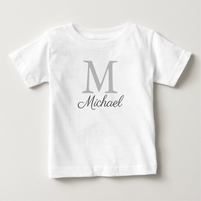 Monogram light fog baby T-Shirt (Front)