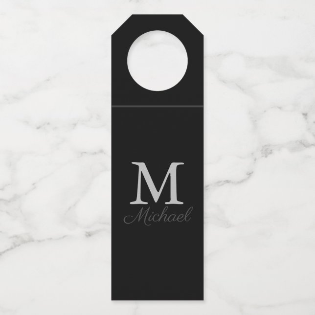 Monogram light fog bottle hanger tag (Front)