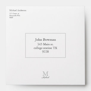 Monogram light fog envelope