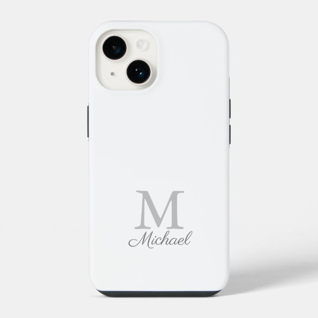Monogram light fog  iphone case (Back)