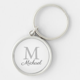 Monogram light fog keychain